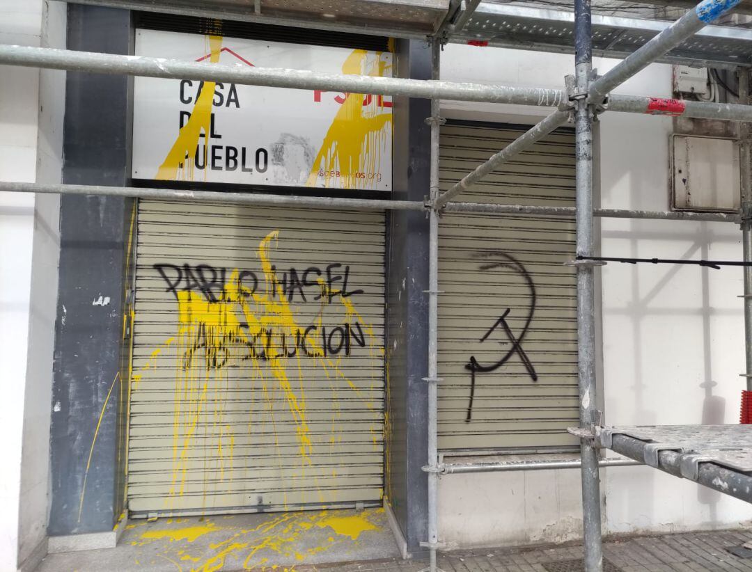 Fachada de la sede del PSOE en la calle Vitoria de Burgos 