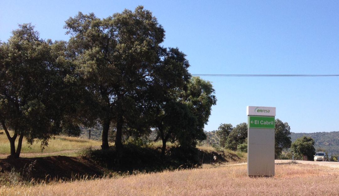 Acceso a las instalaciones de El Cabril en la Sierra de Hornachuelos