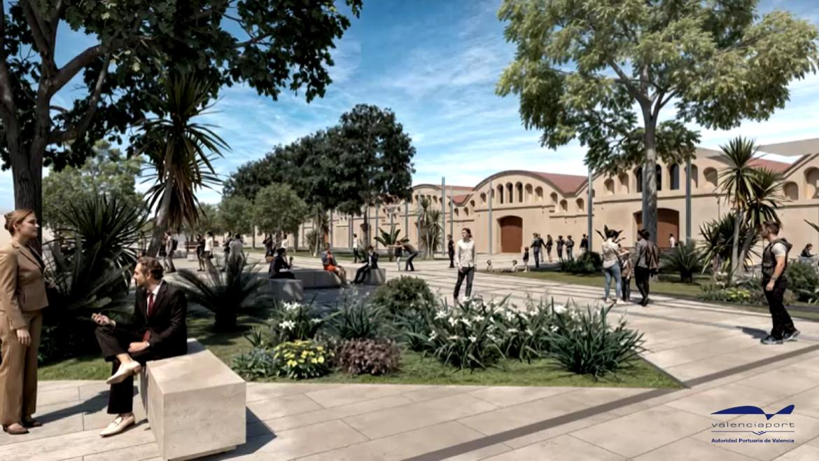 Recreación virtual del proyecto de los tinglados