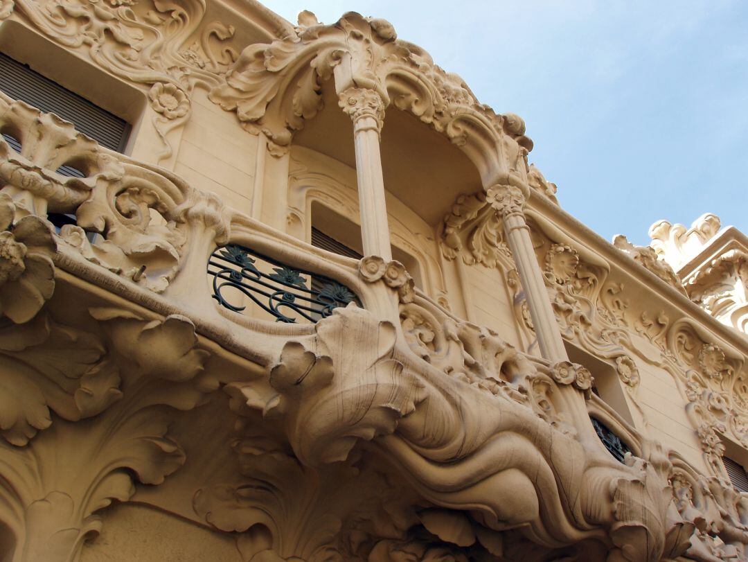 Fachada del edificio de la SGAE en Madrid