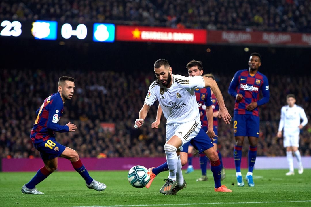 Benzema, en el último Clásico