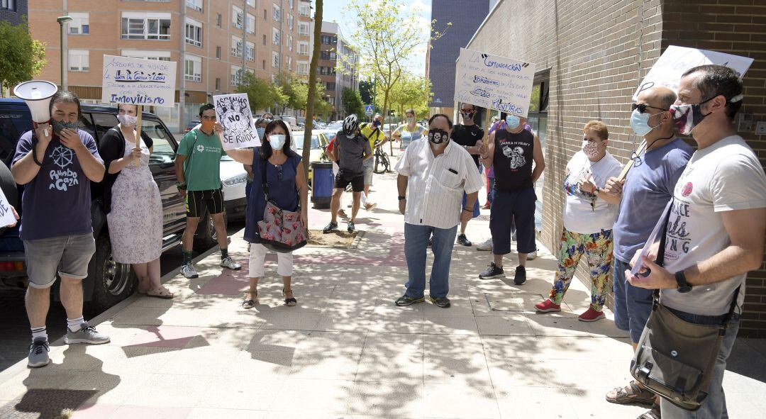 Foto de archivo - Protesta trabajadores de Aspanias