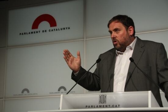 Oriol Junqueras al Parlament de Catalunya