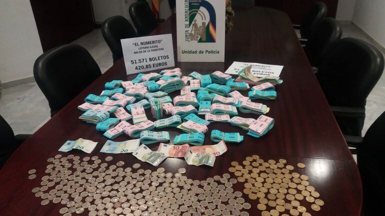 La Policía autonómica ha incrementado un 167% las incautaciones de boletos de loterías ilegales