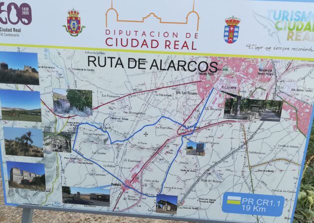 Mapa de la ruta de Alarcos