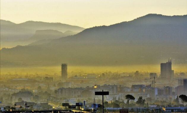 Imagen de la contaminación en Murcia