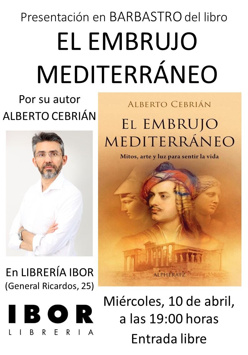 Alberto Cebrián presenta en Barbastro "El Embrujo Mediterráneo"