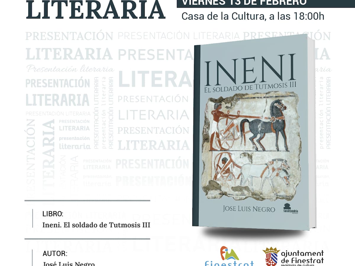 “Ineni nace del fondo de mi corazón”, José Luis Negro presenta su primera novela ambientada en el Antiguo Egipto