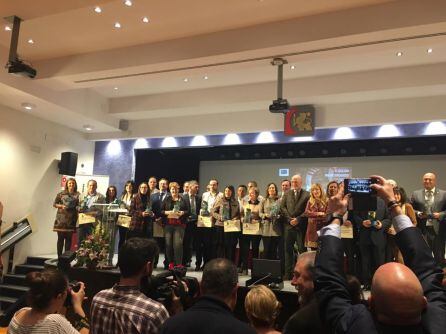 Todos los premiados en los premios Progreso de la FAMP y la Fundación de los Pueblos de Andalucía