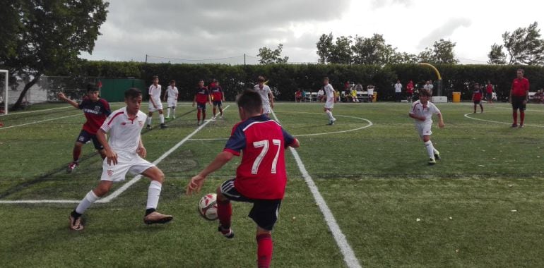 El Sevilla - Chicago Fire de la primera jornada del XX Torneo Internacional LaLiga Promises.