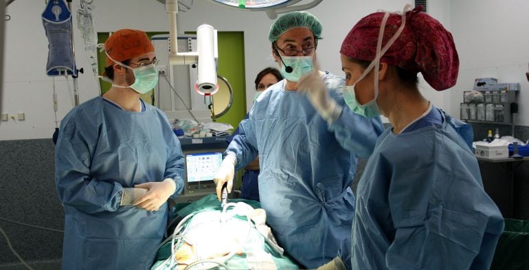 Imagen de una intervención quirúrgica en el hospital Río Hortega