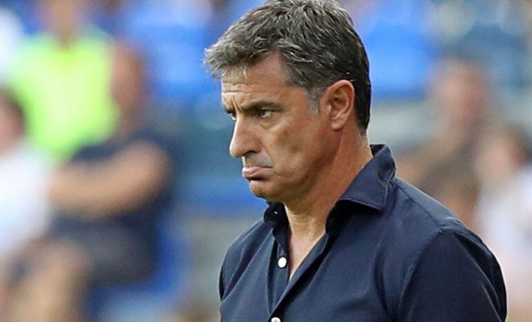 Míchel durante el partido del Trofeo Costa del Sol ante la Lazio