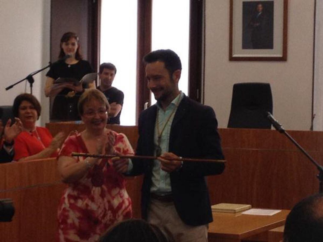 El alcalde de Ibiza, rafa Ruiz, cuando tomó posesión de su cargo