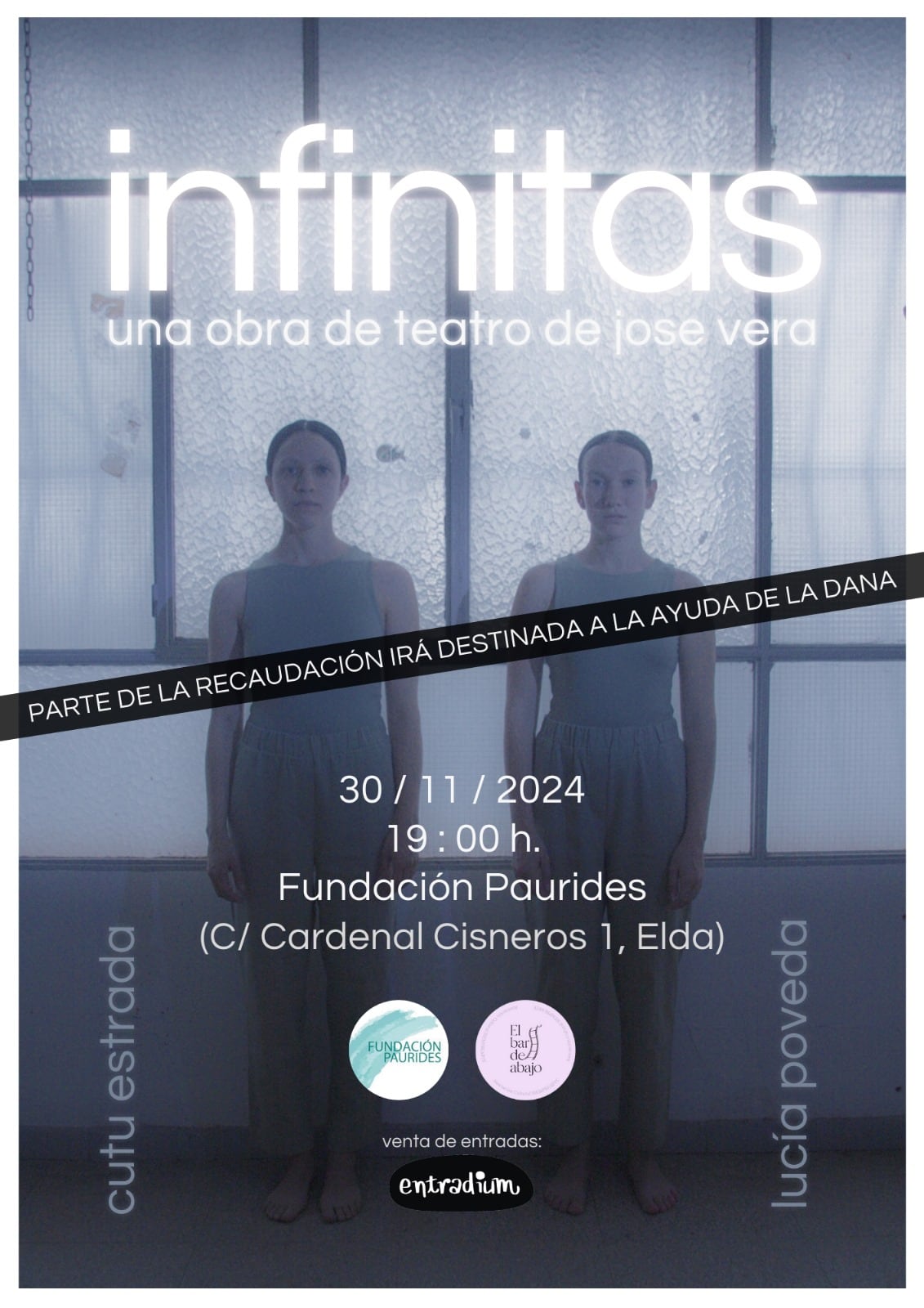 Este sábado, en la sala de exposiciones de la Fundación Paurides, Vera presentará Infinitas a las 19:00 horas