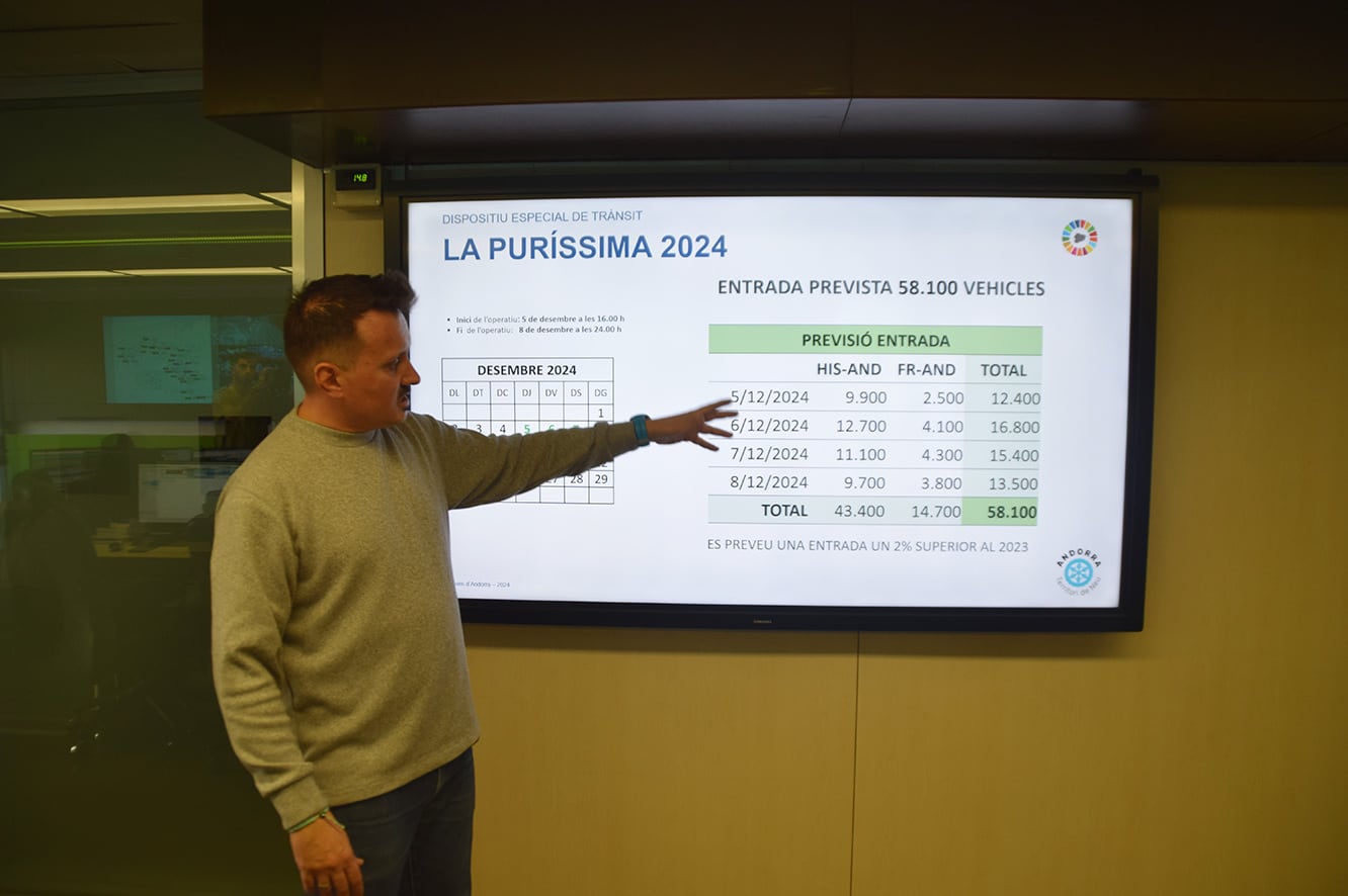 El cap de Mobilitat, Dani Boneta, presenta el dispositiu especial per a l&#039;inici de la temporada d&#039;hivern.