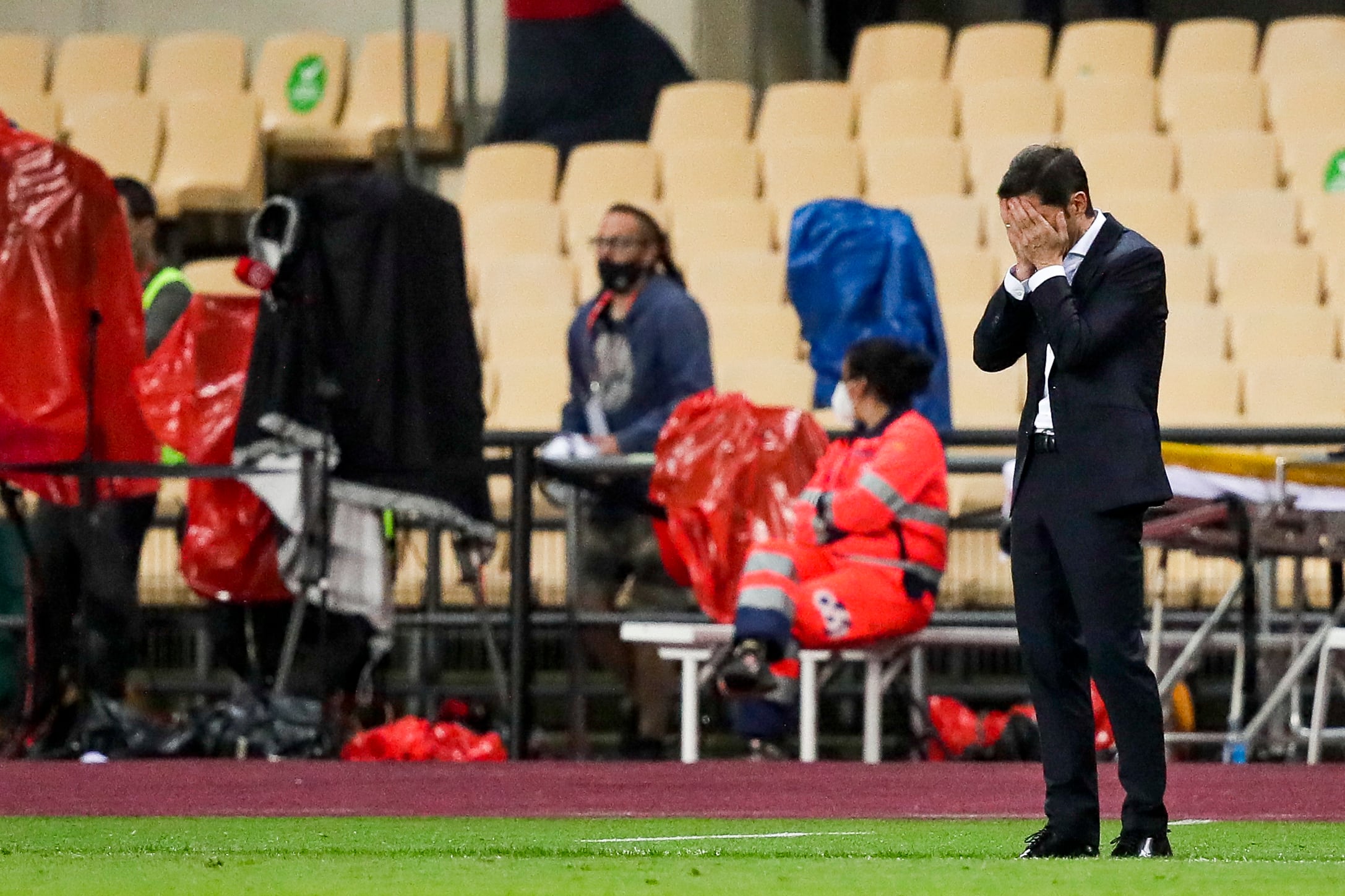 Marcelino García Toral, durante la final de Copa entre Athletic y Real Sociedad