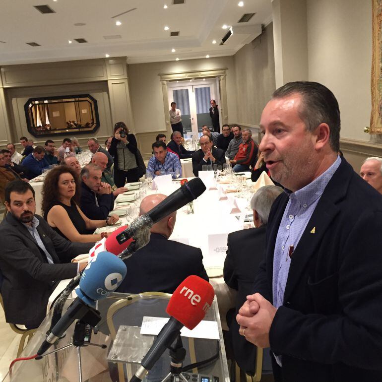 En primer término, el Presidente Regional de ASAJA, Donaciano Dujo.