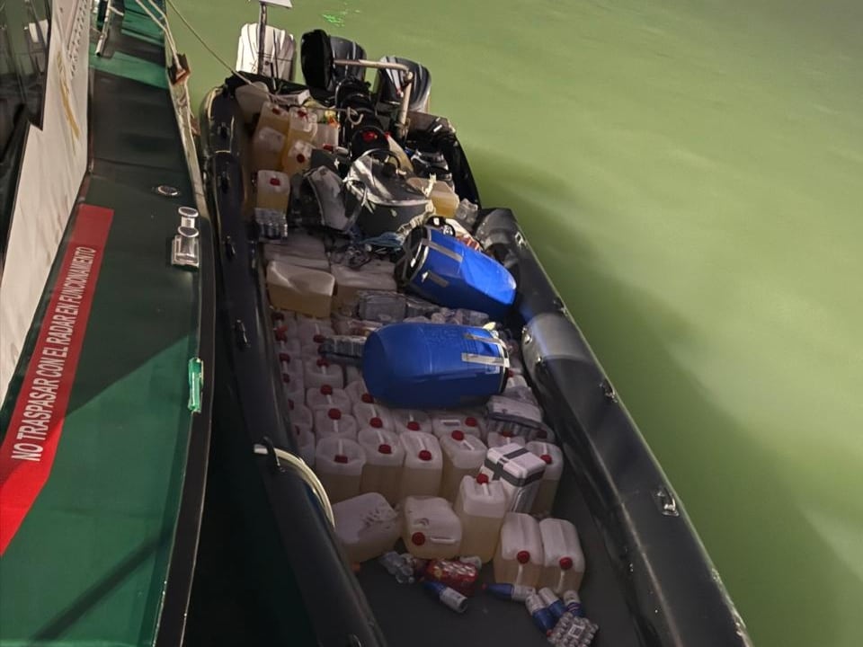 embarcación incautada