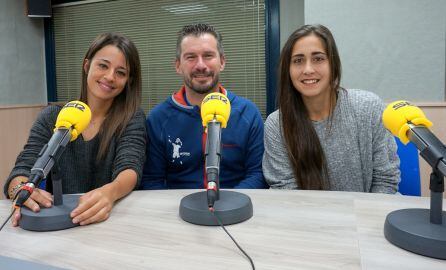 Anna Cortiles (I), Paco Miñano y Jessica Castelló