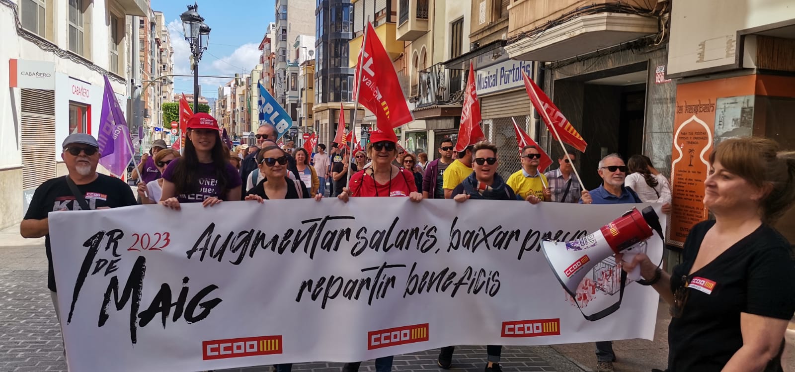 Movilización 1 de mayo en la ciudad de Castelló de la Plana