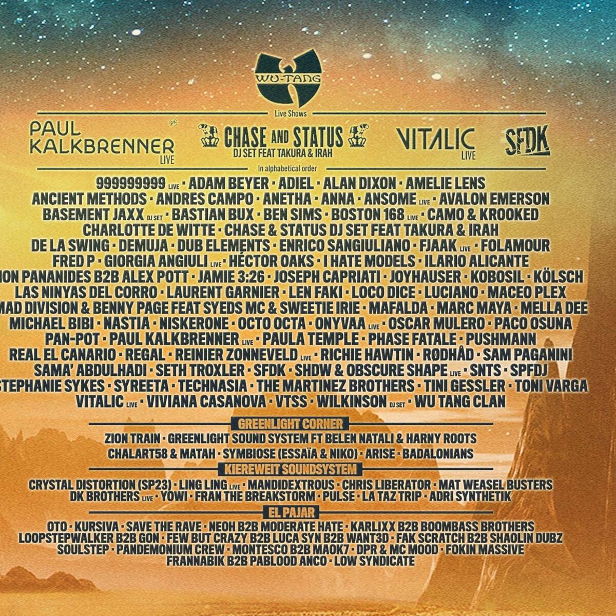 Monegros Desert Festival completa el cartel de la edición más multitudinaria de su historia