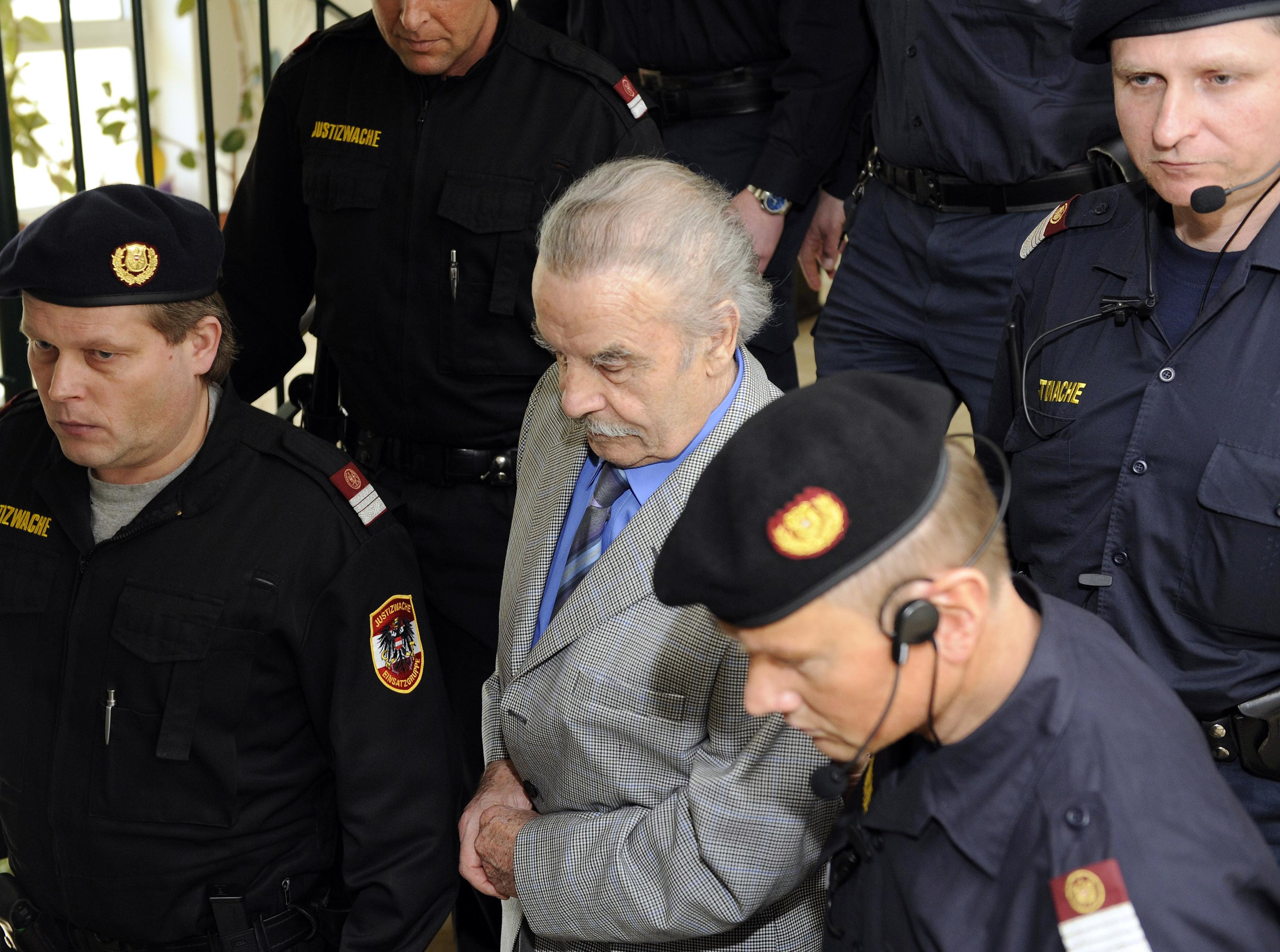 Josef Fritzl durante el juicio en el año 2009