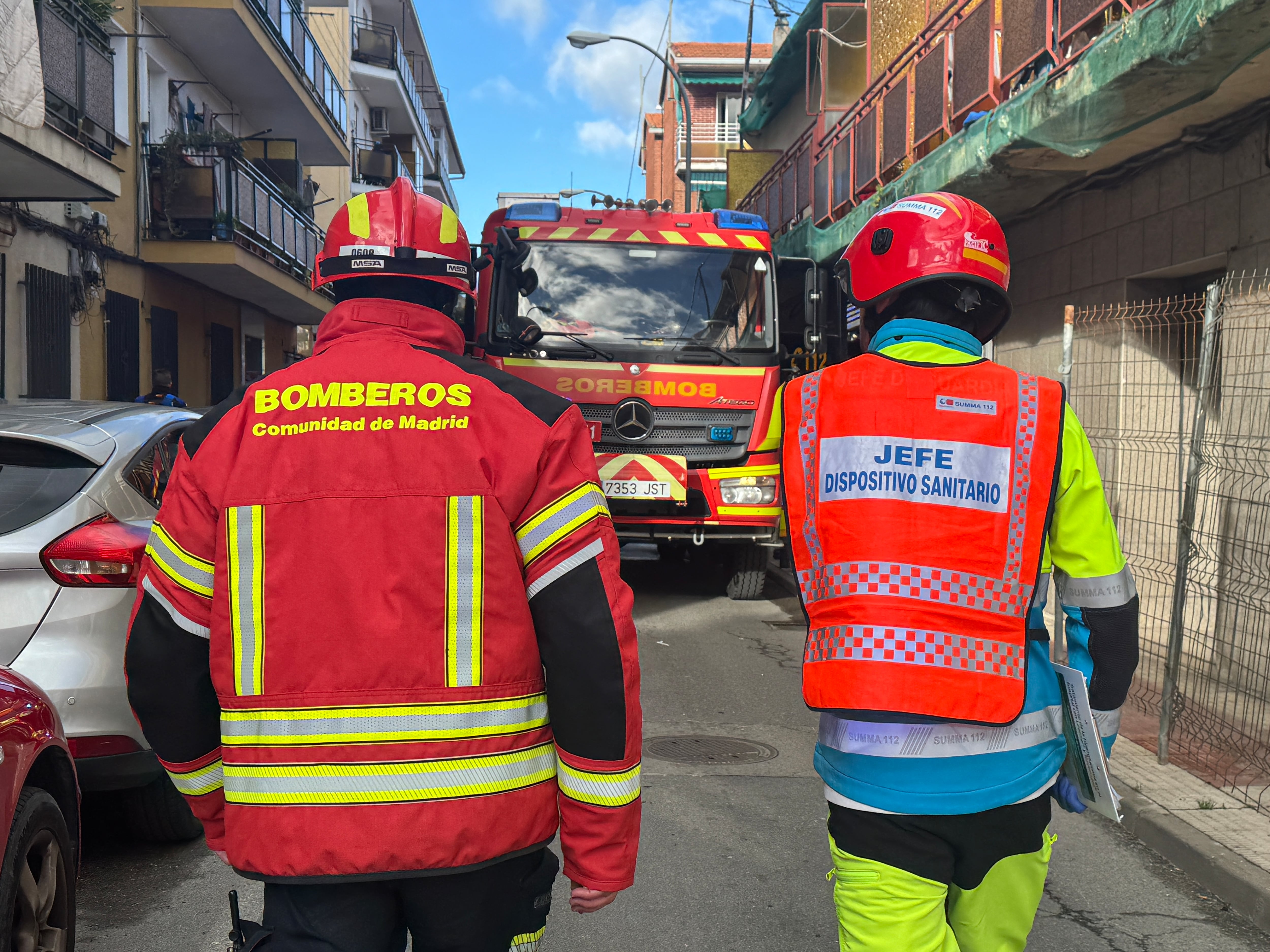Efectivos de Bomberos de la Comunidad de Madrid