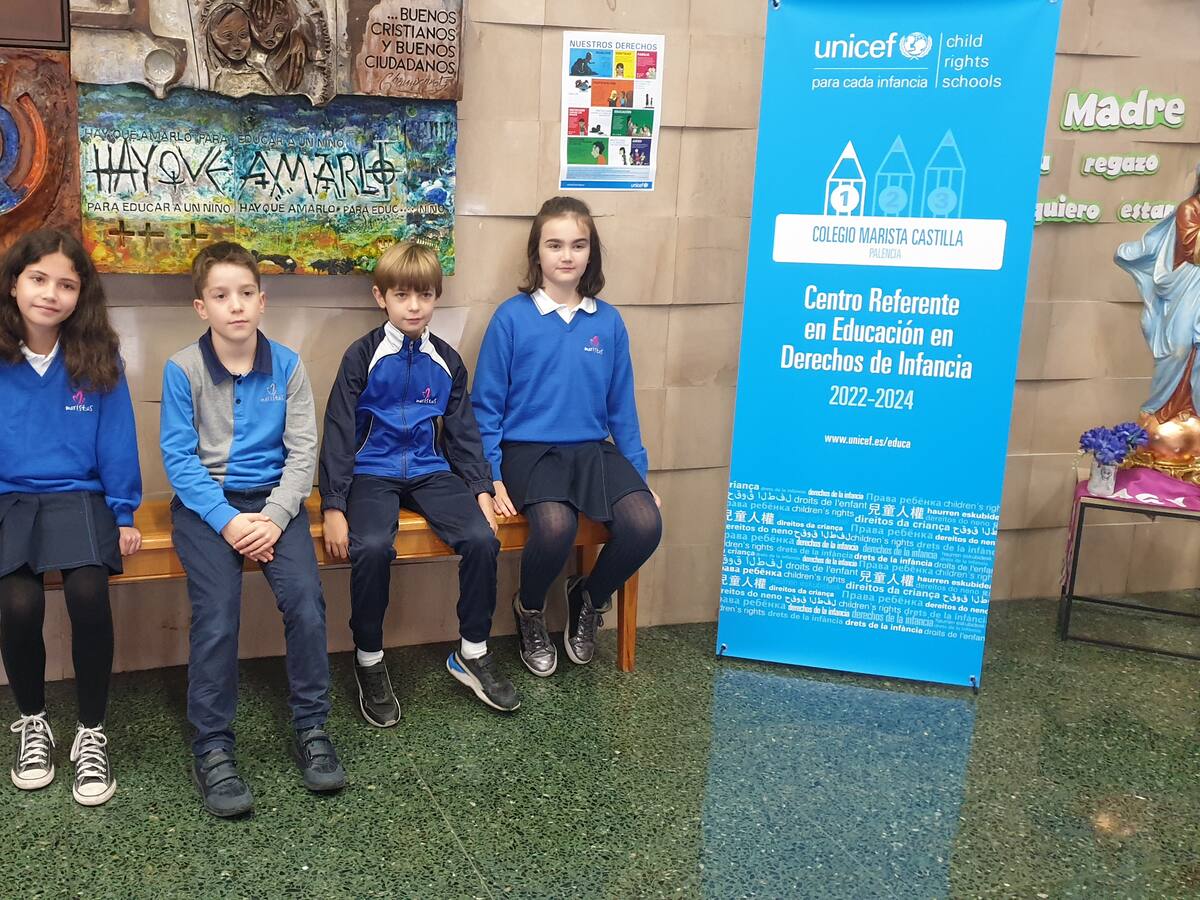 El alumnado del Colegio Marista Castilla en Palencia celebra el Día de los Derechos de la Infancia