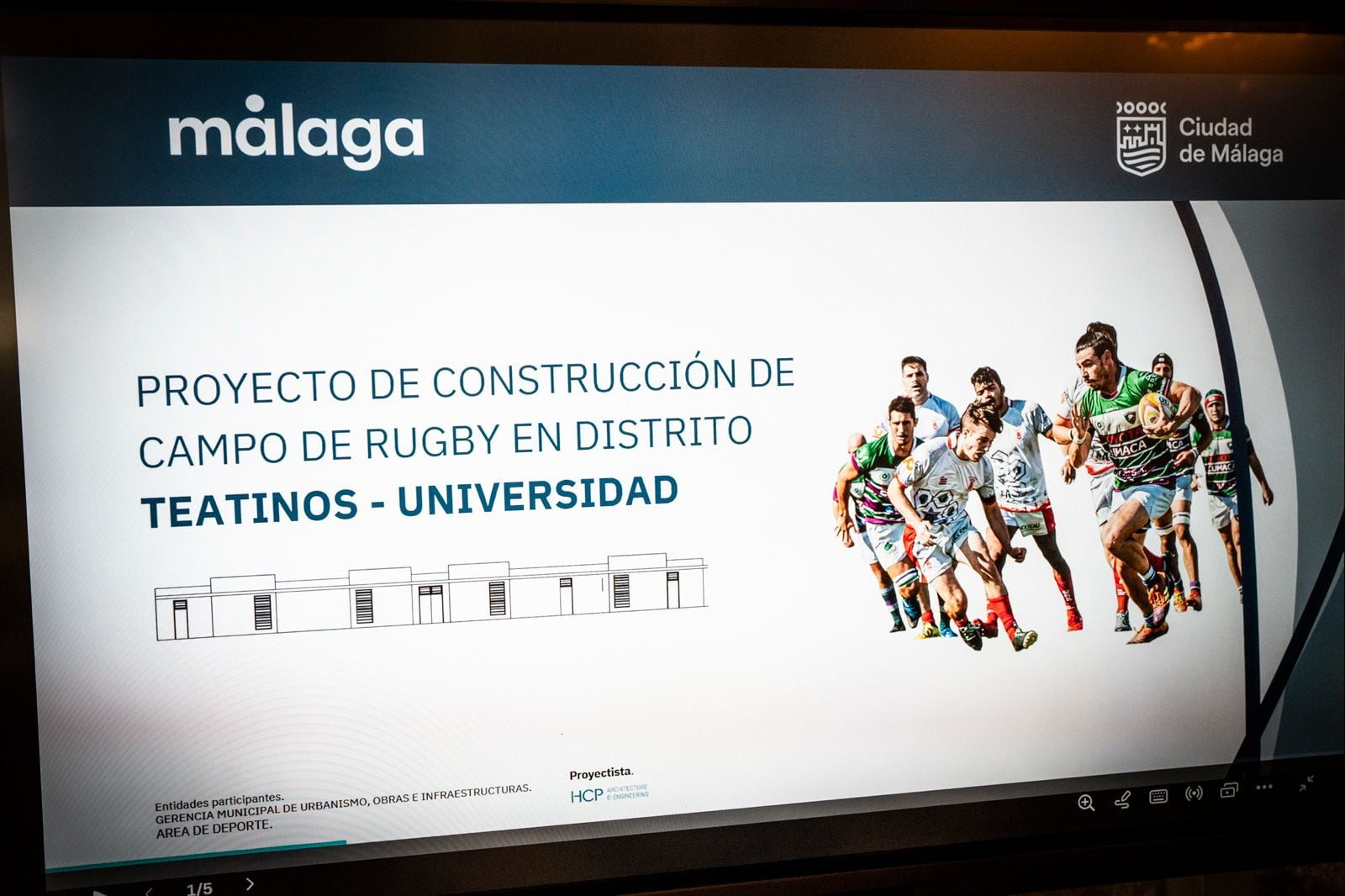 El nuevo campo de rugby, que se construirá en en el distrito Teatinos-Universidad