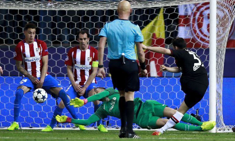 Oblak, en su triple intervención.