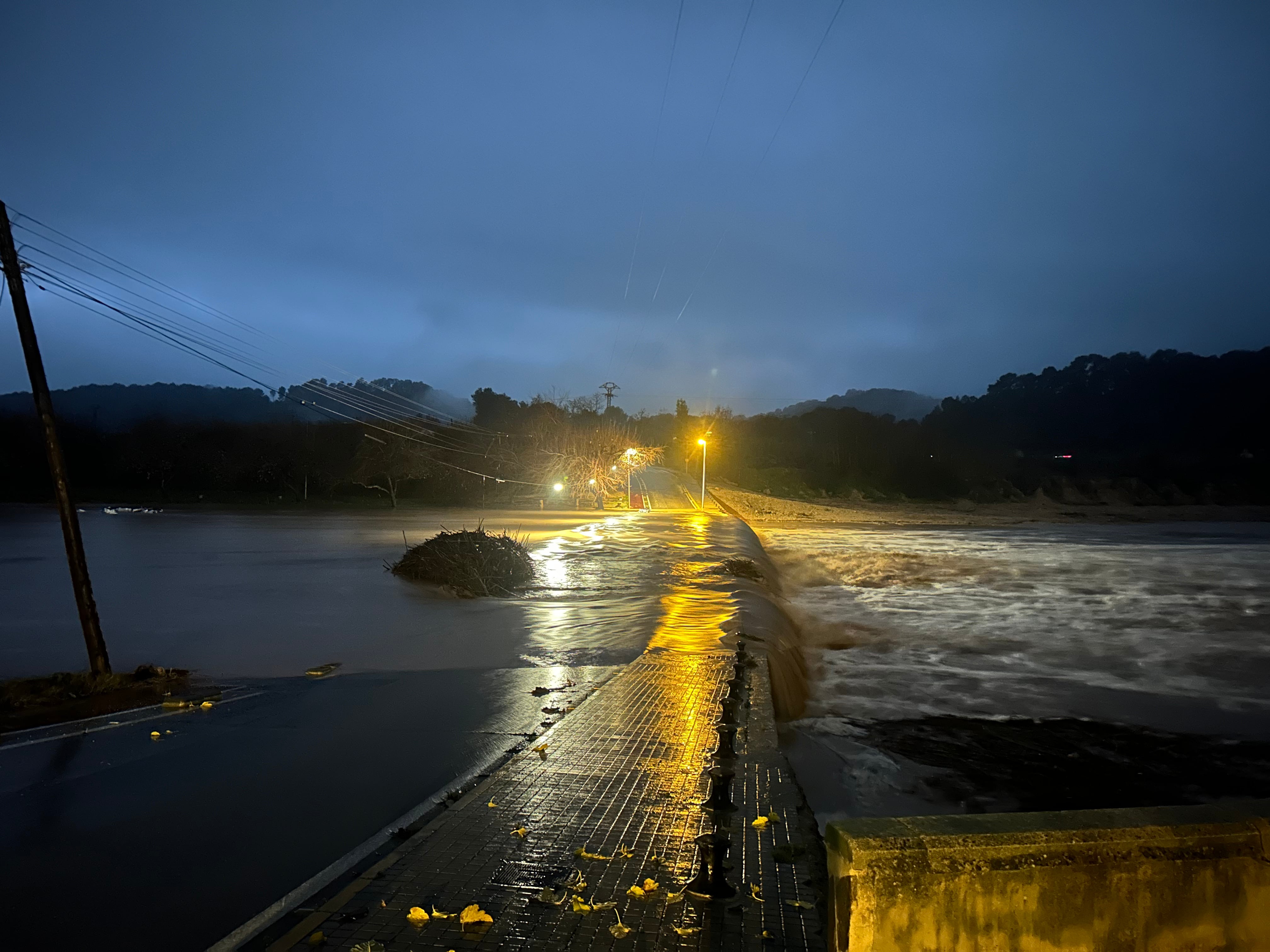 Río Albaida a su paso por Manuel. Fuente: Radio Xàtiva Cadena SER