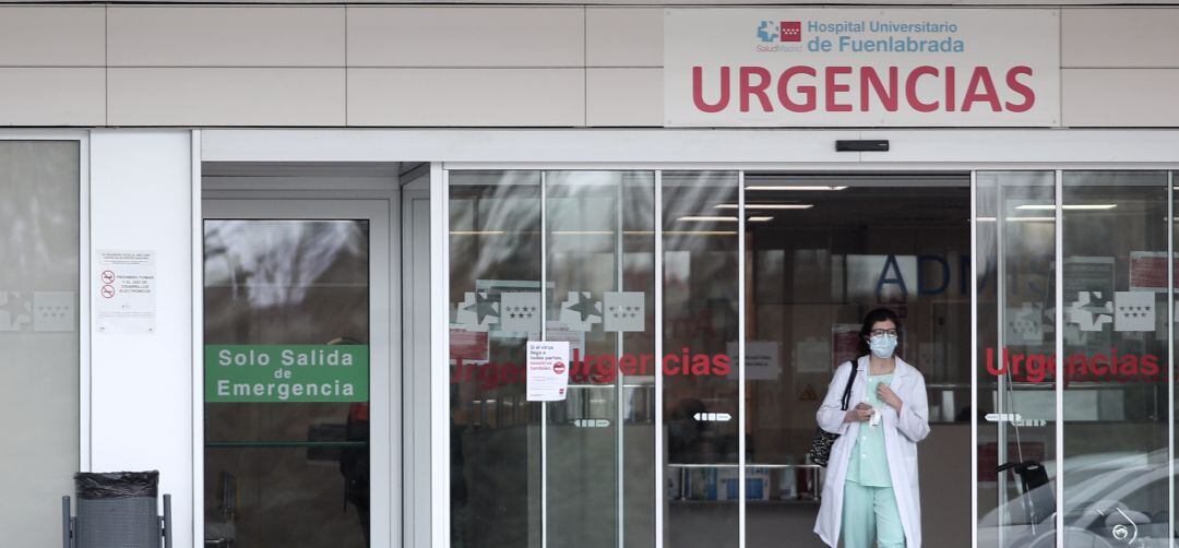 Entrada de Urgencias en el Hospital Universitario de Fuenlabrada