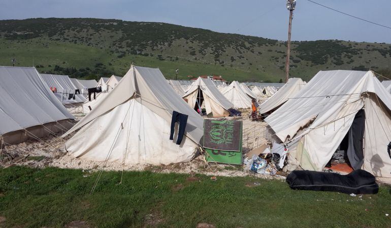 Imagen del campo de refugiados de Katsikas