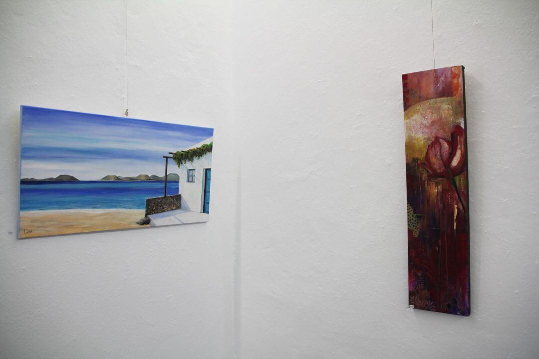 Algunas de las obras de la exposición.