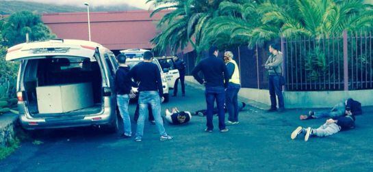 Momento de las detenciones