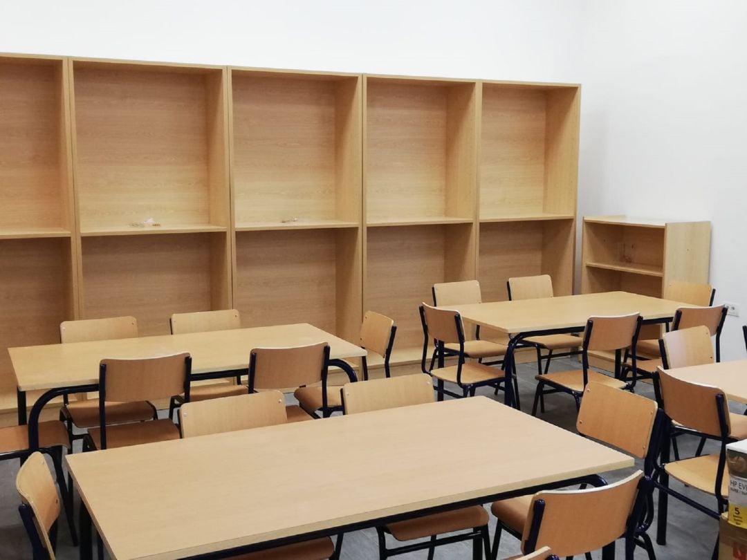 Una de las aulas del nuevo CEIP La Destila de Arrecife.