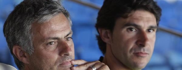 José Mourinho y Aitor Karanka, técnicos del Real Madrid