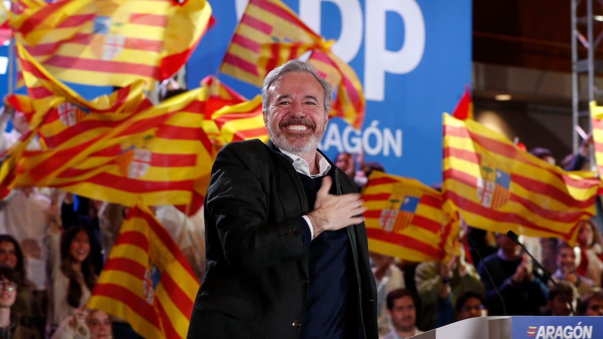 El PP de Azcón gana las elecciones en Aragón pero necesita todavía más a un Vox que duplica su fuerza