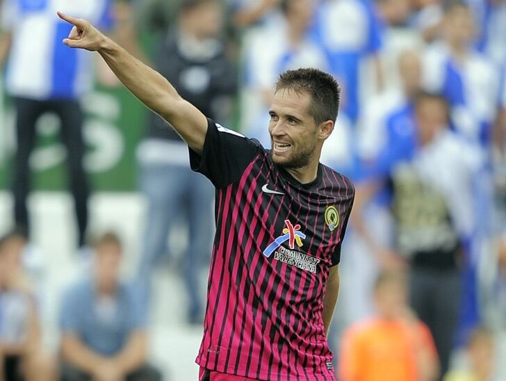 Michel Herrero con la camiseta del Hércules, temporada 2011/12