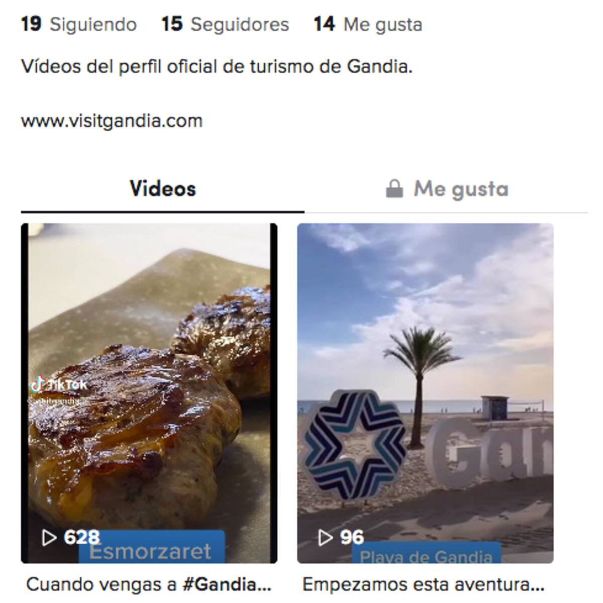 Visit Gandia comienza a promocionarse en TikTok