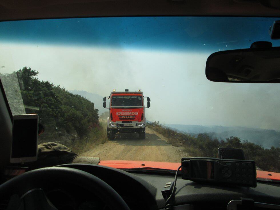 Un camión de bomberos en una imagen de archivo.