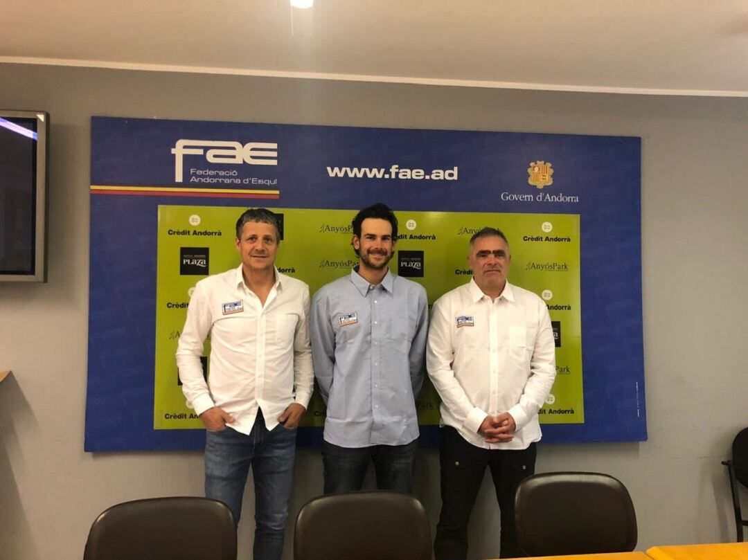 Carles Visa, Max Tissot i Joan Erola.