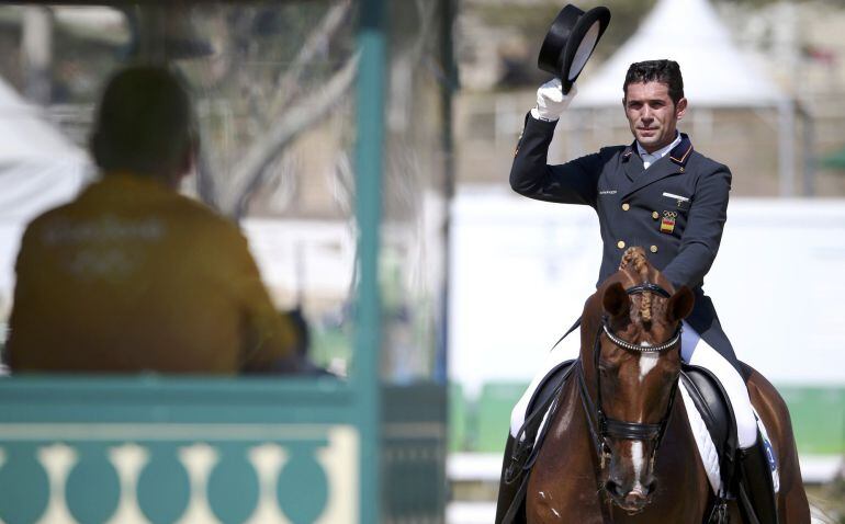 El español Severo Jurado, en la final de doma clásica.