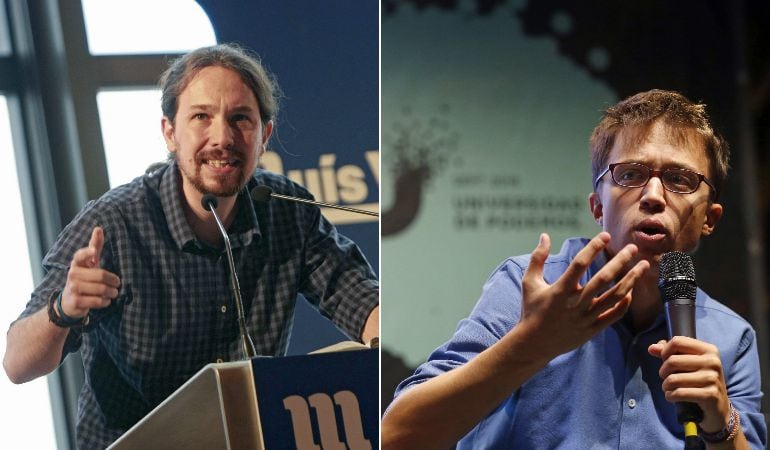 Pablo Iglesias e Íñigo Errejón, en dos imágenes de archivo