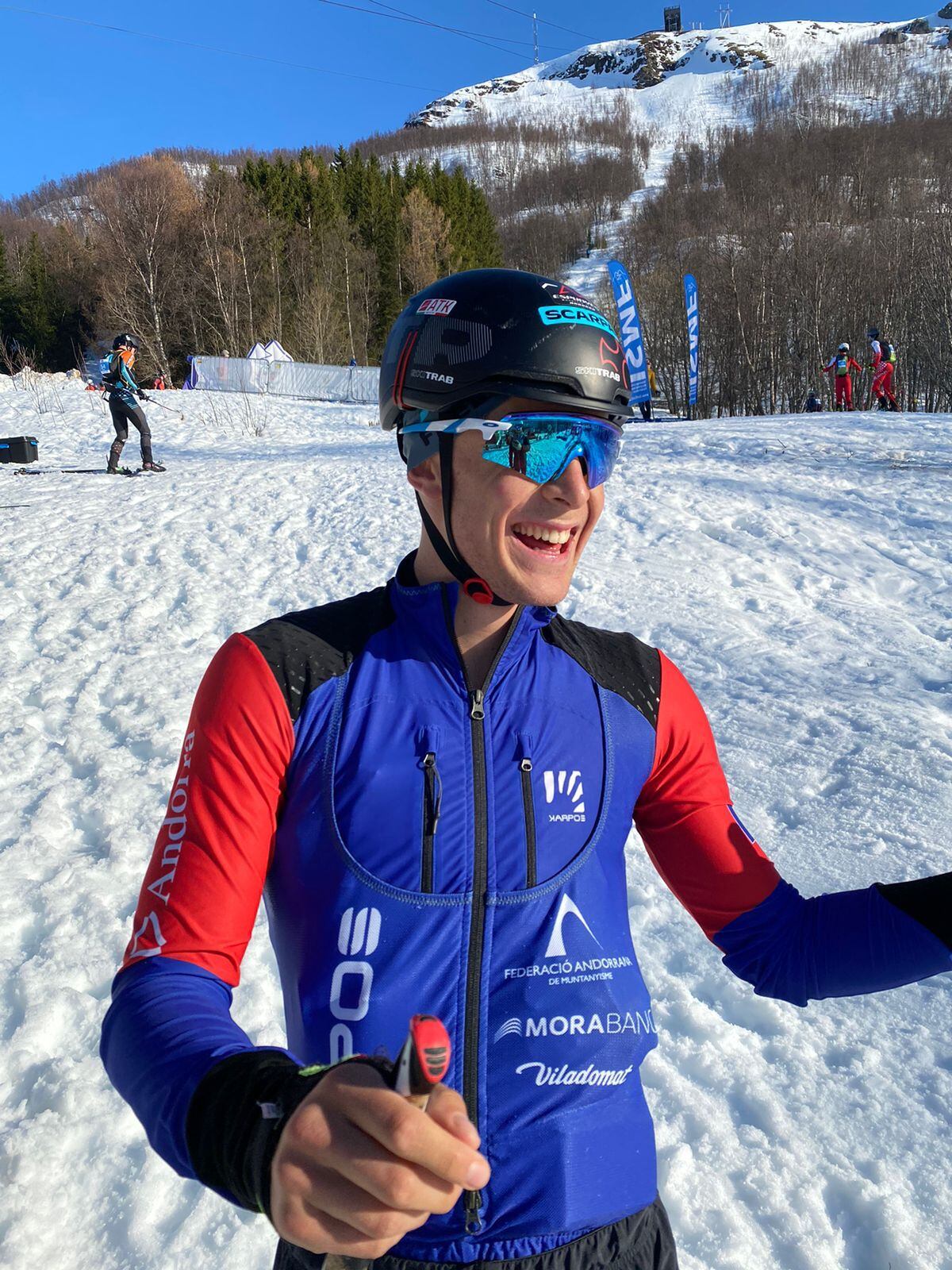 Oriol Olm durant la jornada d'avui.