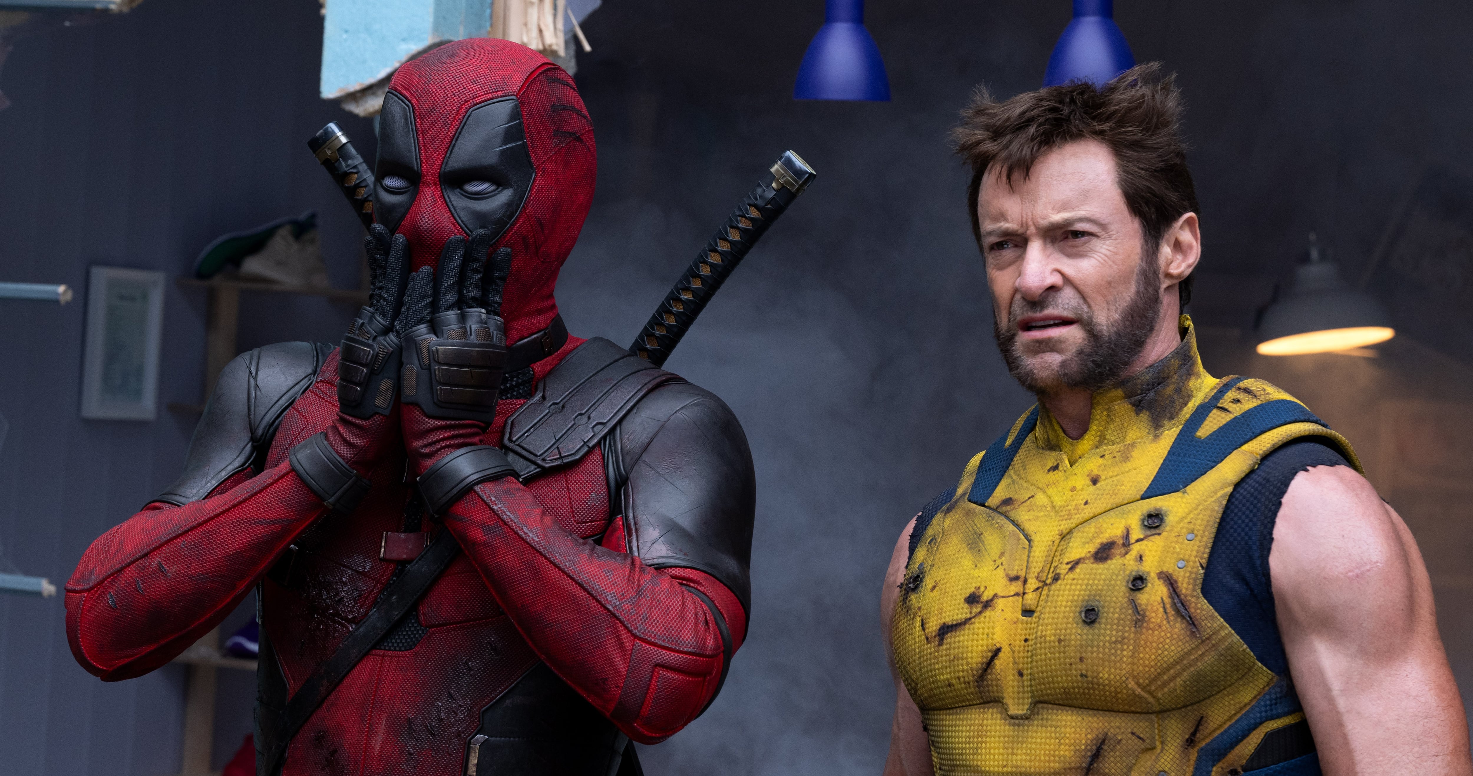 Ryan Reynolds y Hugh Jackman como Deadpool y Lobezno / 2024 20th Century Studios / © and ™ 2024 MARVEL.