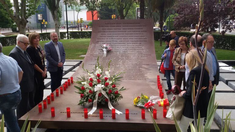 Homenaje de las familias los militares fallecidos en la tragedia del Yak 42. Fue el 26 de mayo de 2003