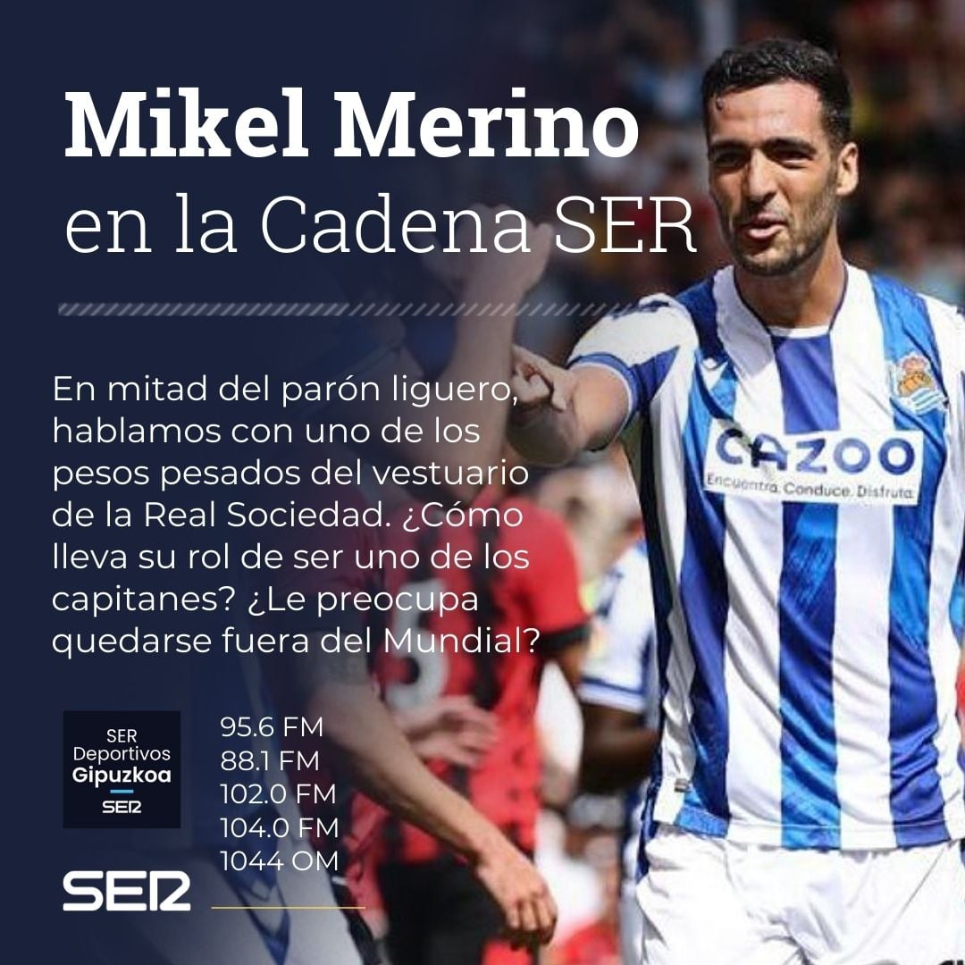 Mikel Merino se pasa por los micrófonos de Radio San Sebastián