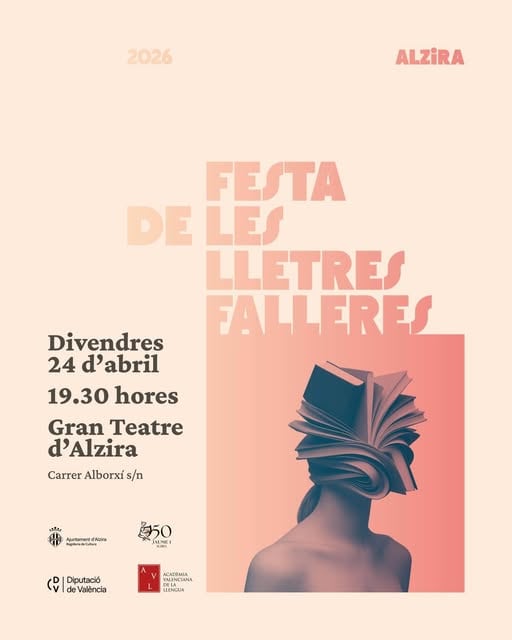 Cartel anunciador acto Lletres Falleres