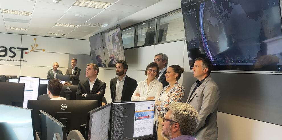 Momento de la visita de Maru Diaz a Walqa